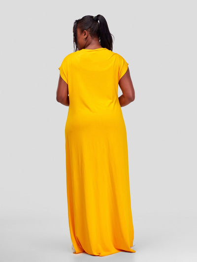 Vivo Amara Drop Shoulder Kimono - Safron - Shopzetu