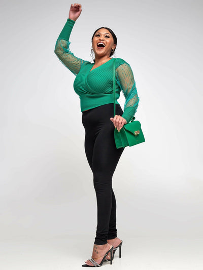 Infy Knit Wear Top - Green - Shopzetu