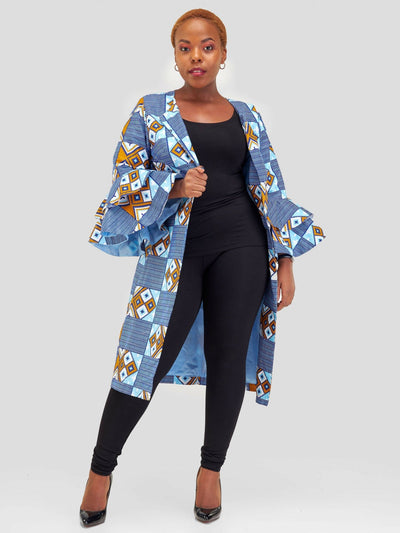 Gravio Fashion Corn Flower Kimono - Blue - Shopzetu