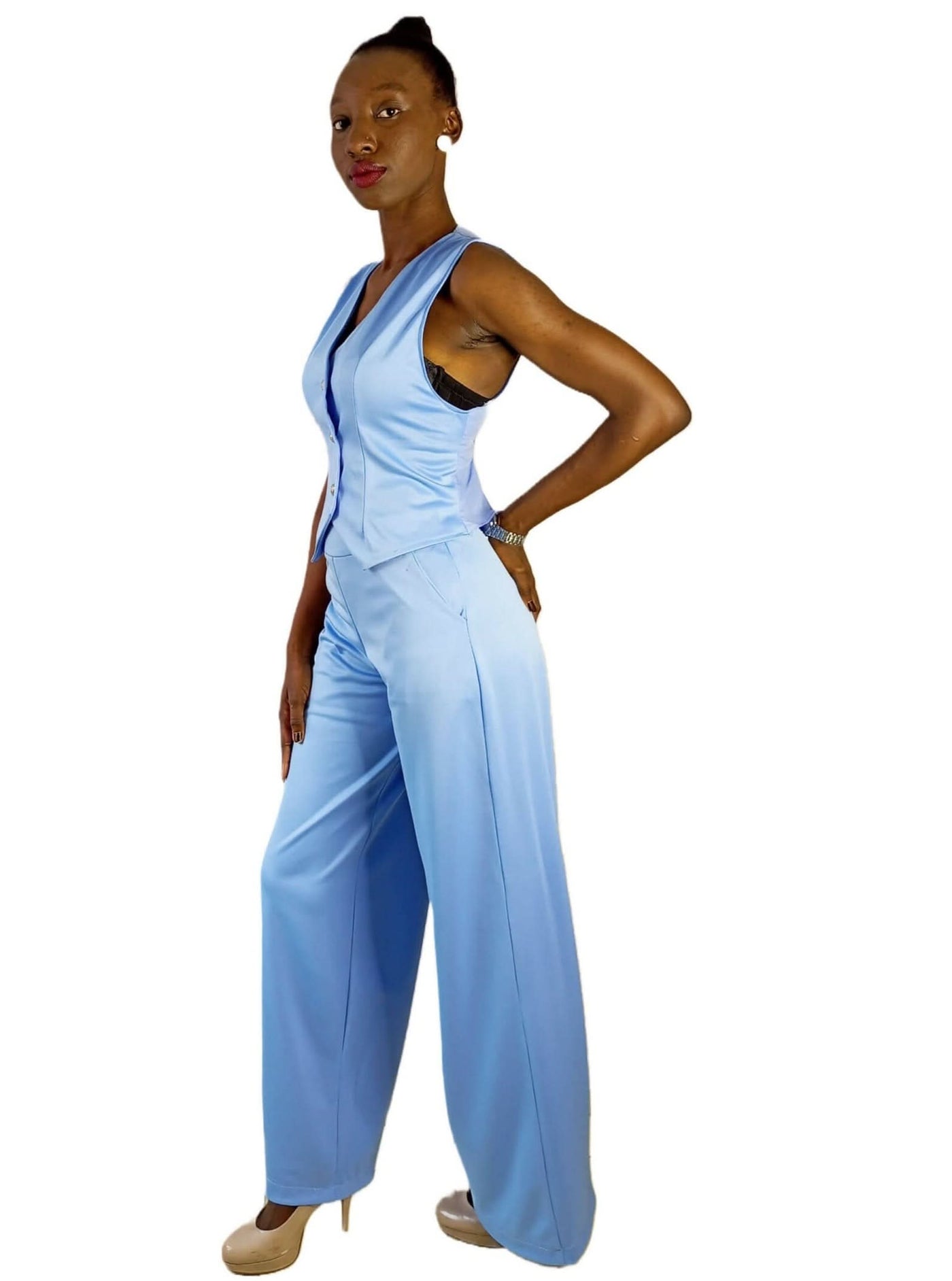 Da'joy Fashions Isa Pants Suit - Blue