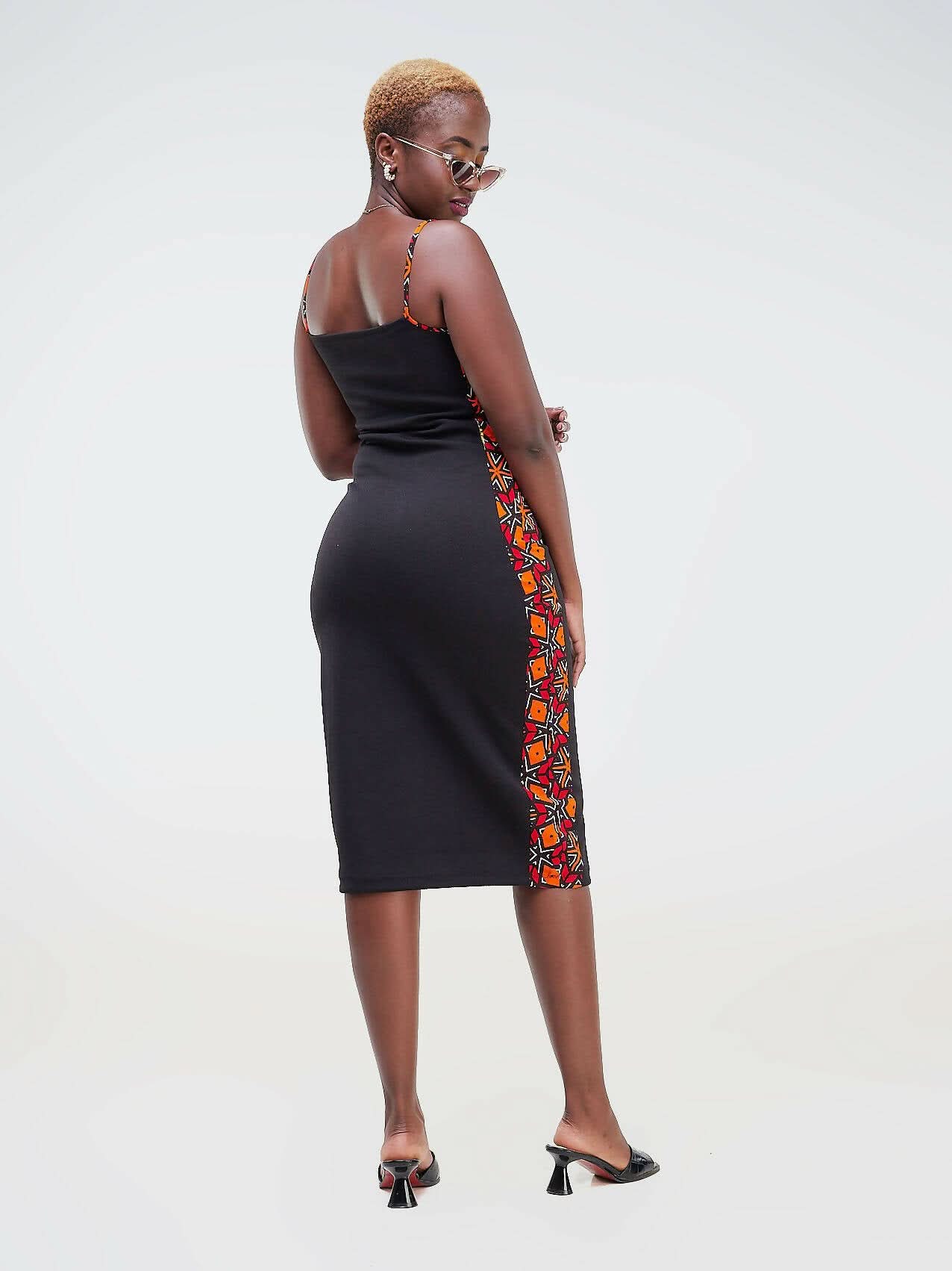 Da'joy Fashions Spaghetti Strap Dress - Black - Shopzetu