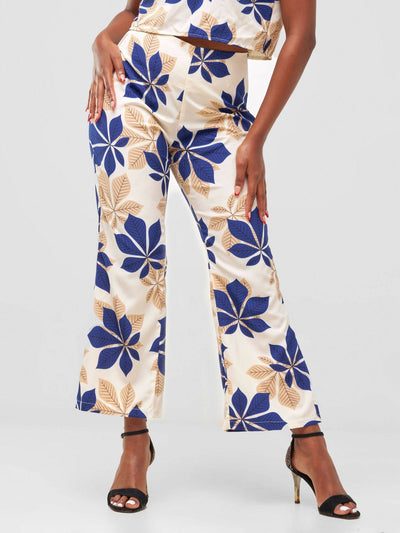 Timyt Urban Wear Formal Pallazo Pants - Floral - Shopzetu