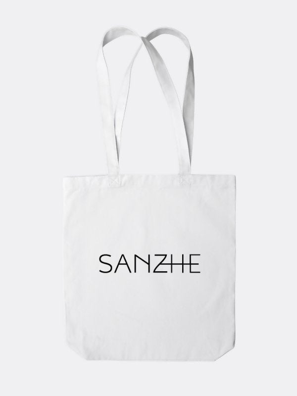 Sanzhe Signature Tote Bag - White - Shopzetu