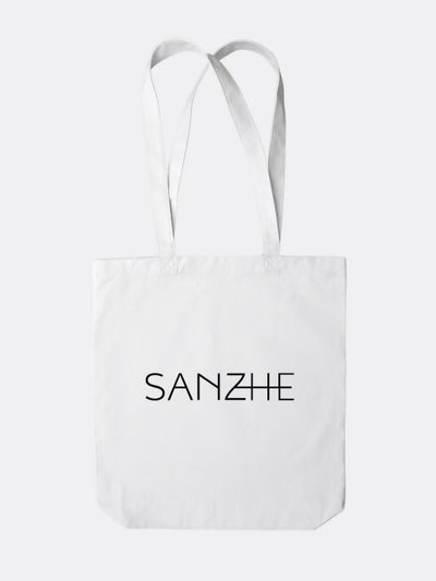 Sanzhe Signature Tote Bag - White - Shopzetu