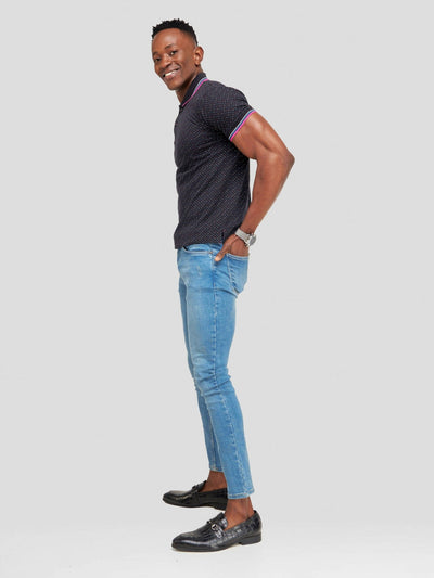Hessed Unisex Polo T-Shirts - Black - Shopzetu