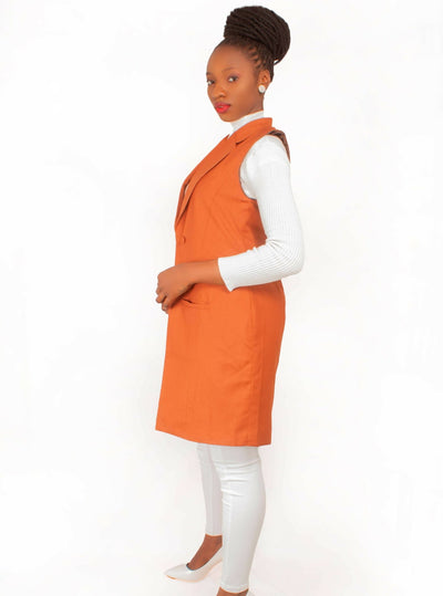 Da'joy Fashions Hathor Coat - Brown - Shopzetu