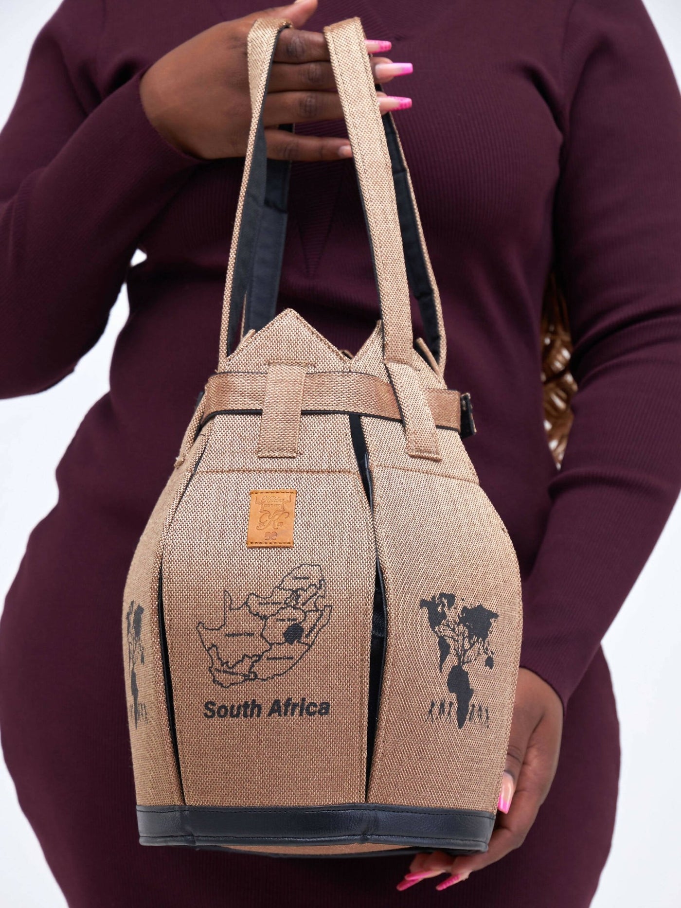 Kuldra Pineapple Spike Handbag South Africa - Ash - Shopzetu
