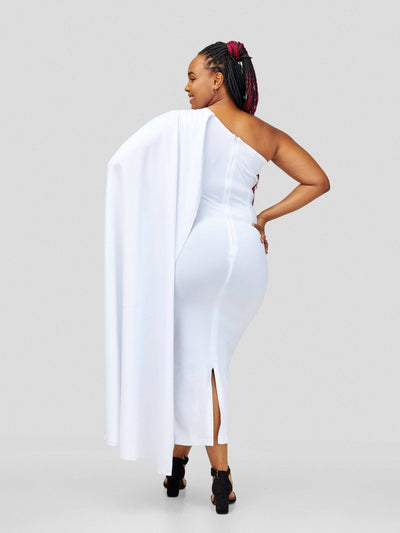Vintlyne Pauline Dress - White - Shopzetu