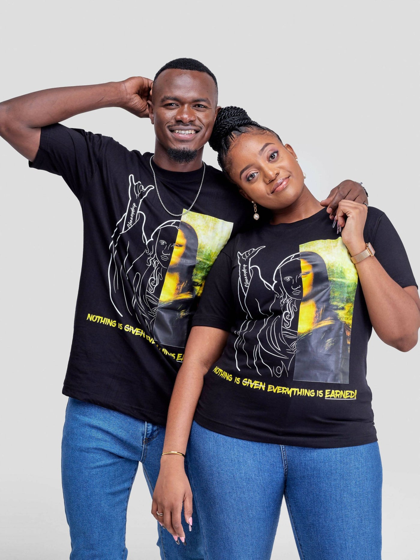 Cheezydrip Monalisa T-shirt - Black - Shopzetu
