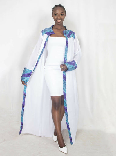Da'joy Fashions Amun Kimono - White - Shopzetu
