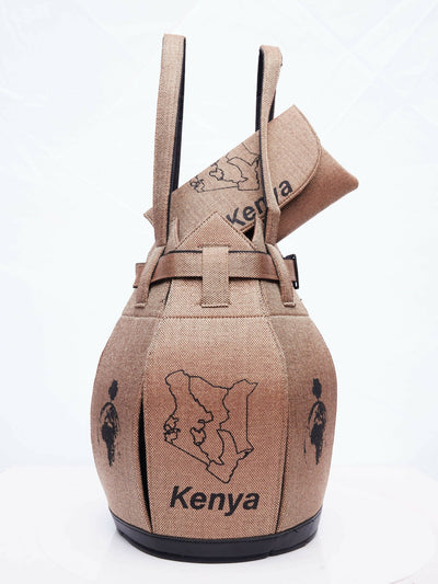 Kuldra Pineapple Spike Handbag Kenya - Ash - Shopzetu