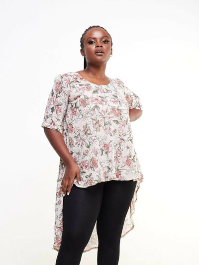 Dewuor High Low Top - Peach - Shopzetu