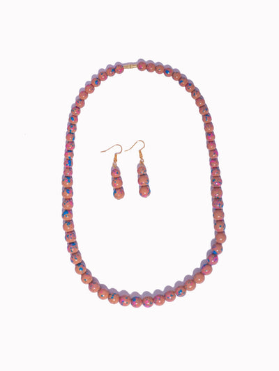 Klewisia Closet Shell Pearls Necklace Jewellery - Nude - Shopzetu
