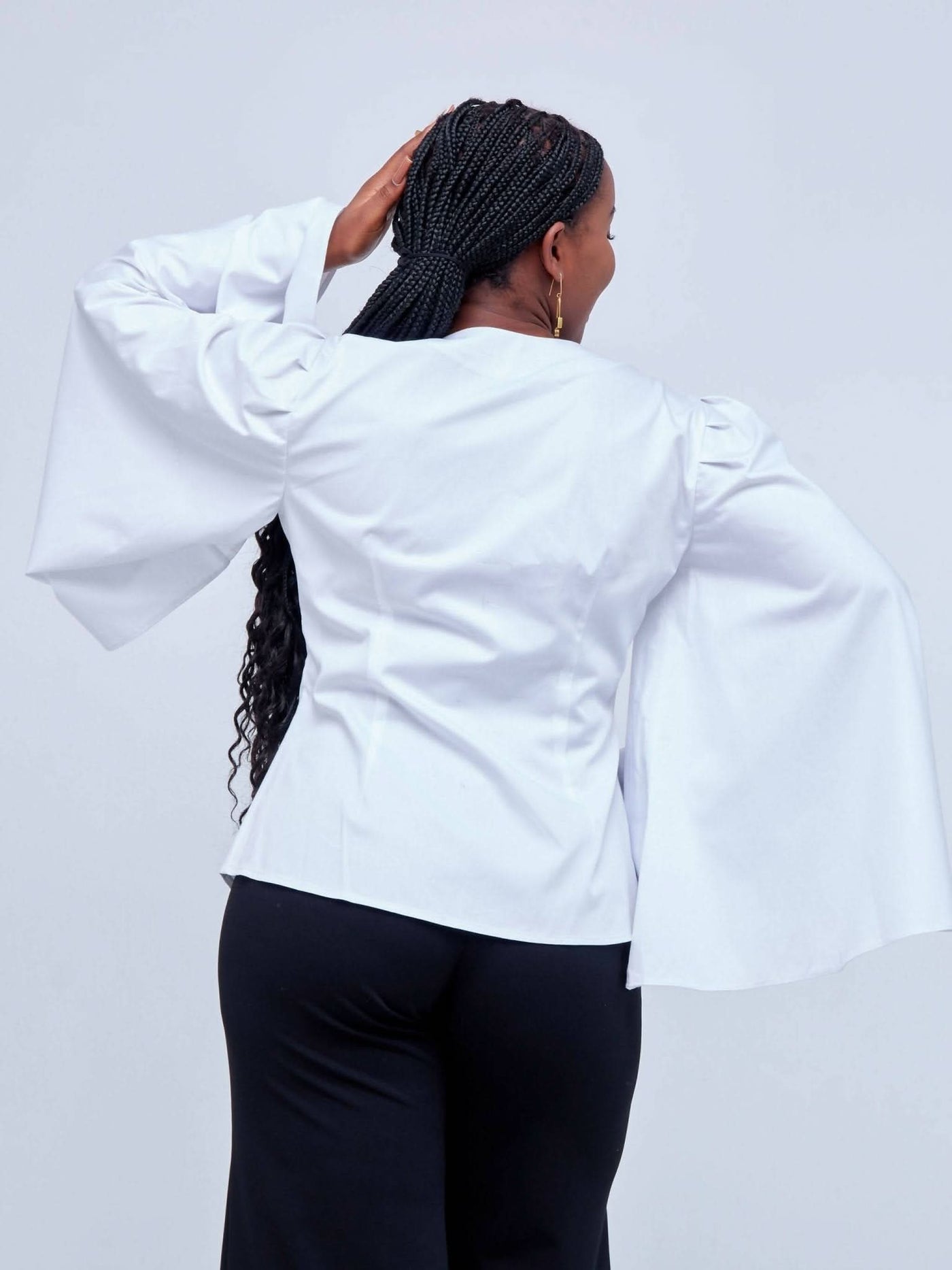 Izulu Rokka Top - White - Shopzetu