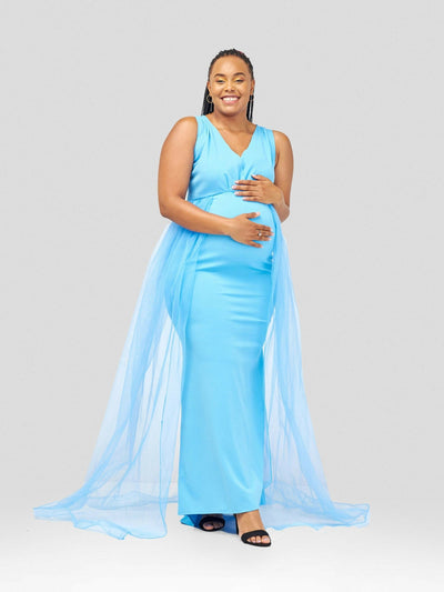 Vintlyne Jojo Dress - Sky Blue - Shopzetu