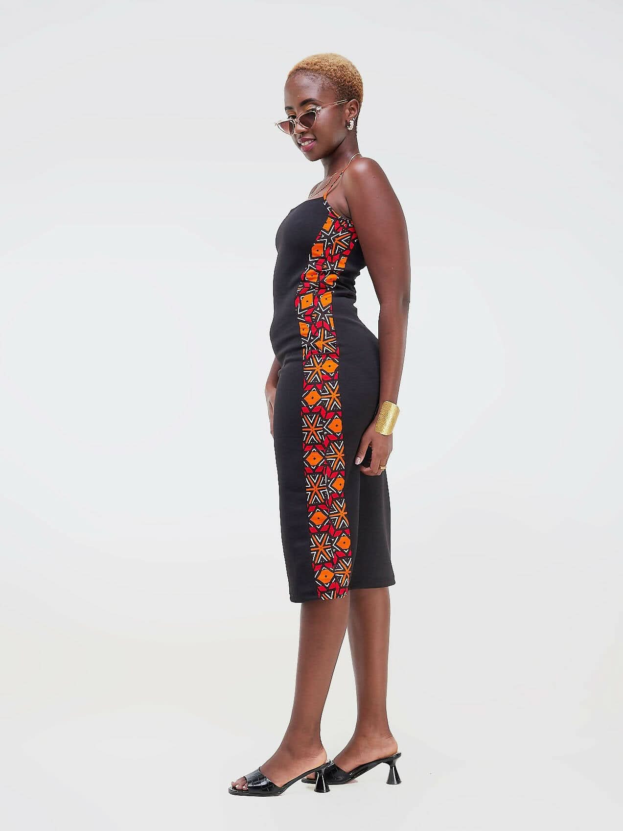 Da'joy Fashions Spaghetti Strap Dress - Black - Shopzetu