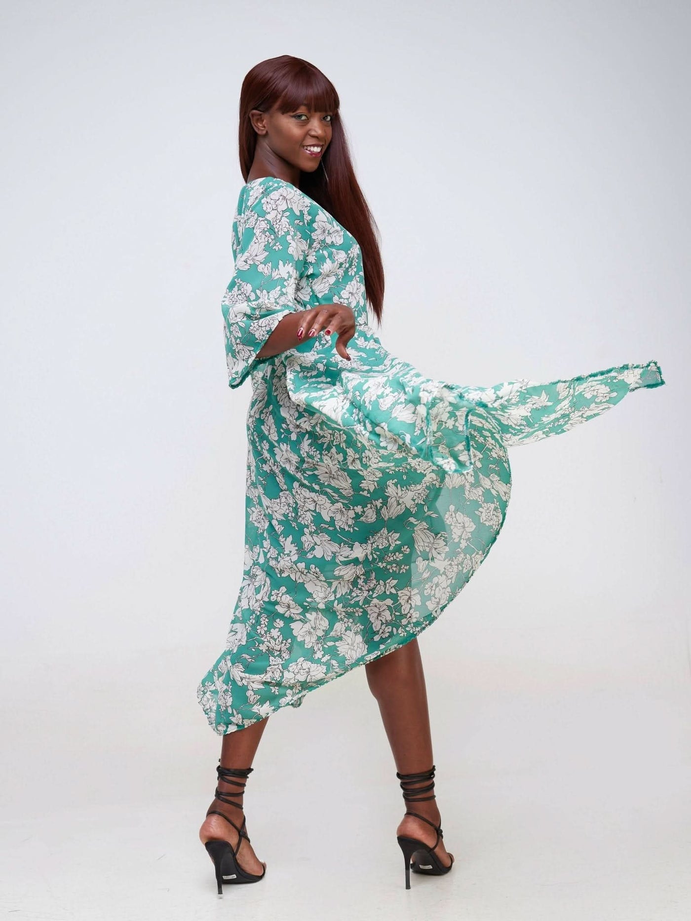 Dewuor Calming Dress - Teal - Shopzetu