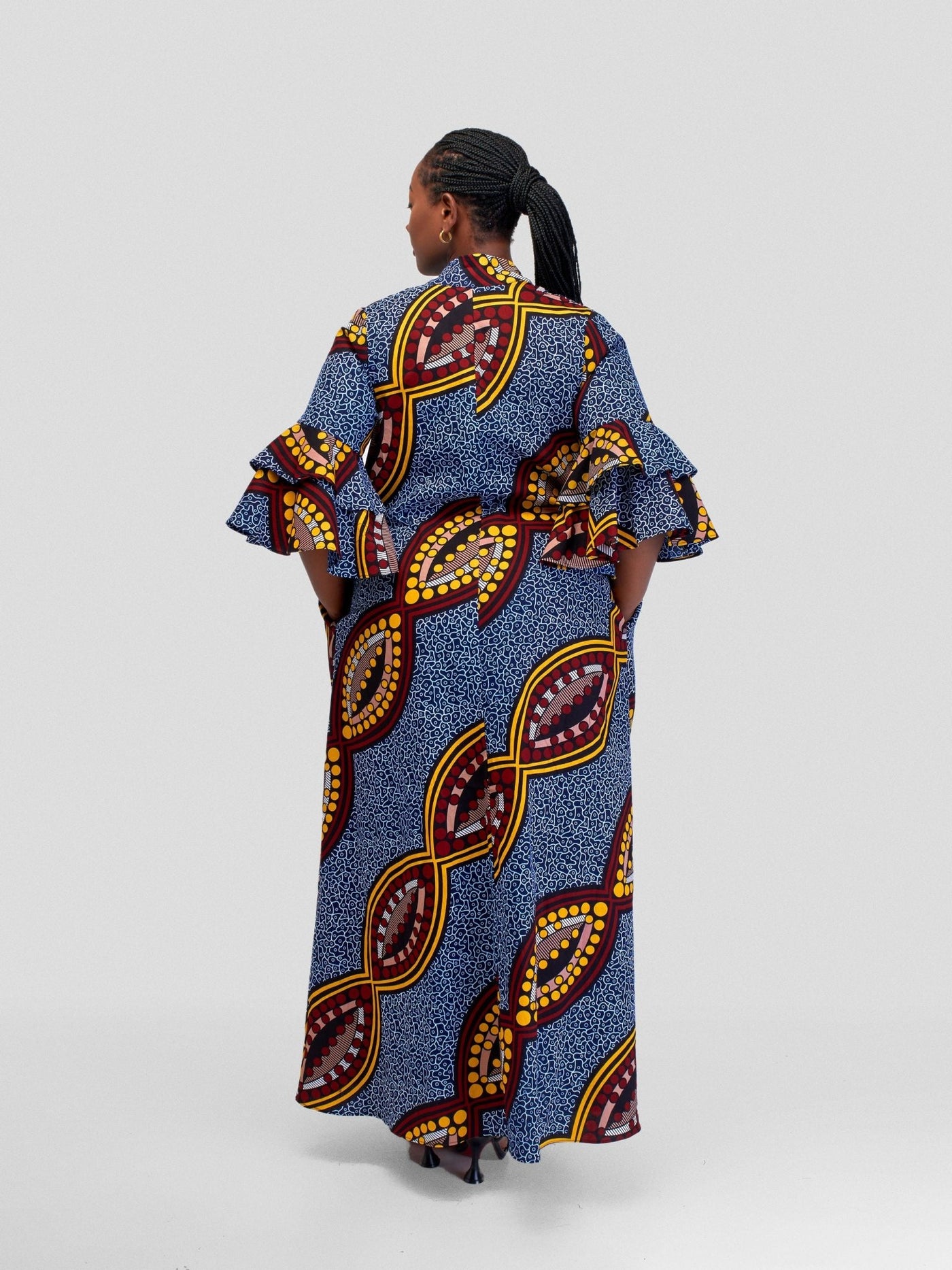 Vivo Naya Flounce Sleeve Kimono - Johari - Shopzetu