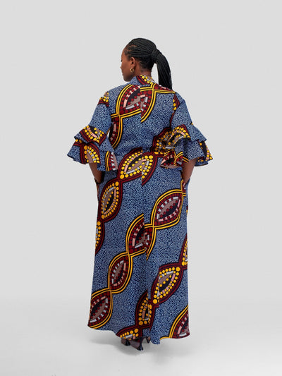 Vivo Naya Flounce Sleeve Kimono - Johari - Shopzetu