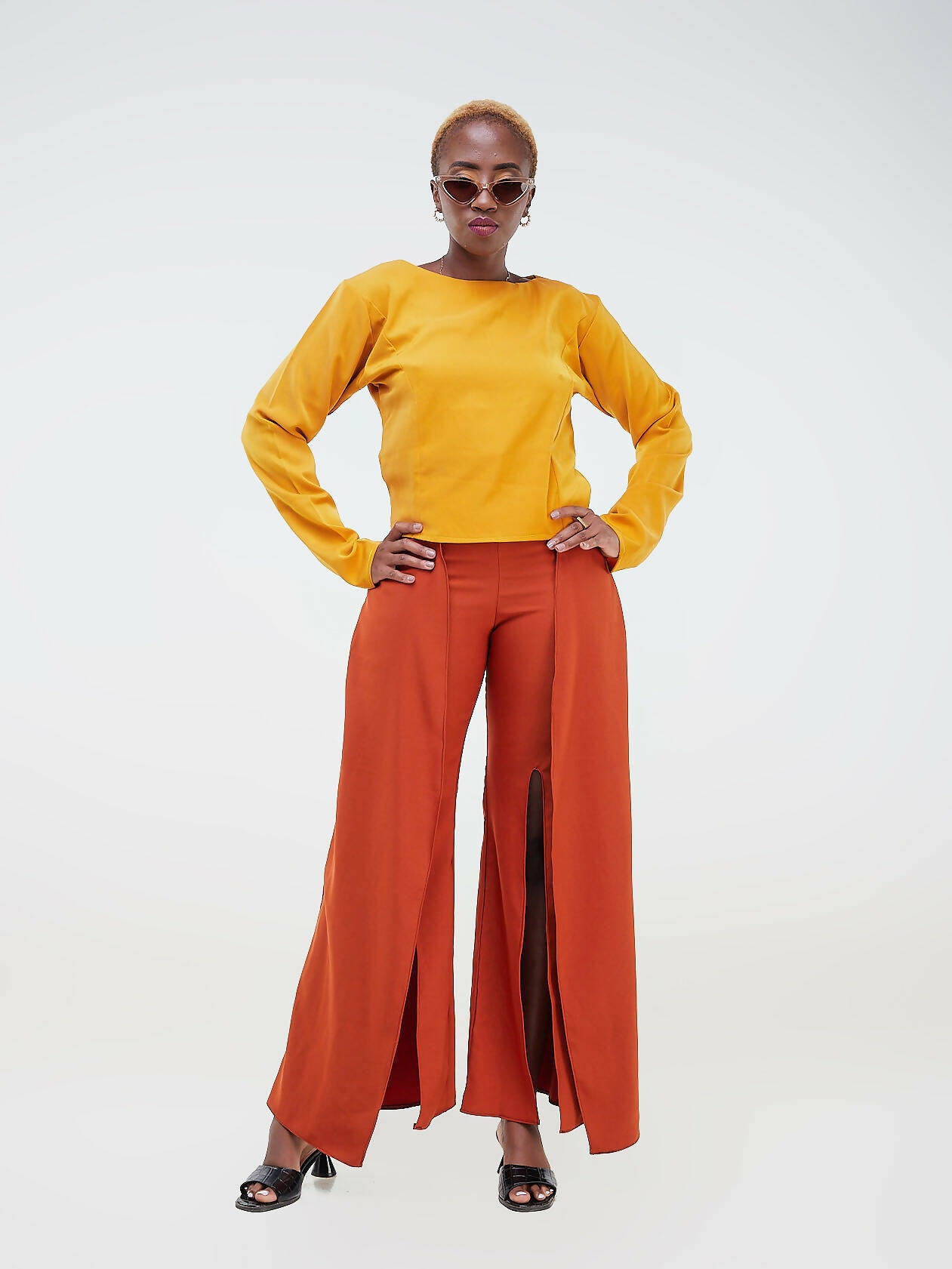 Da'joy Fashions Emper Top - Mustard - Shopzetu