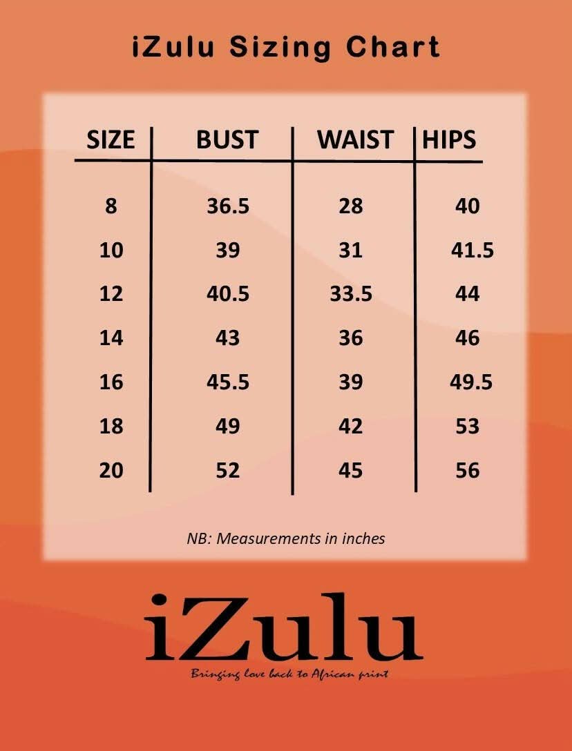 Izulu Mukutan Dress - Red - Shopzetu