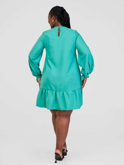 Stylish Sisters/Short and Mini Dress - Green - Shopzetu