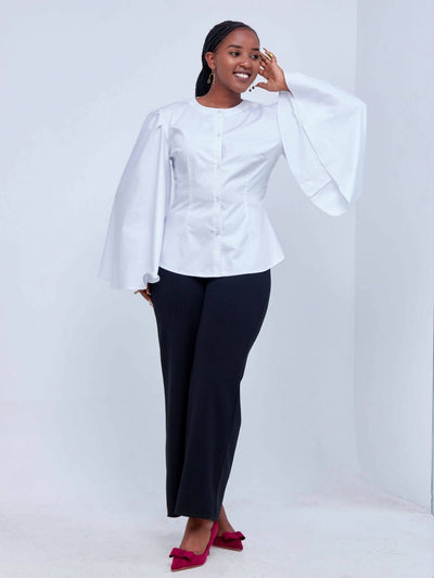 Izulu Rokka Top - White - Shopzetu