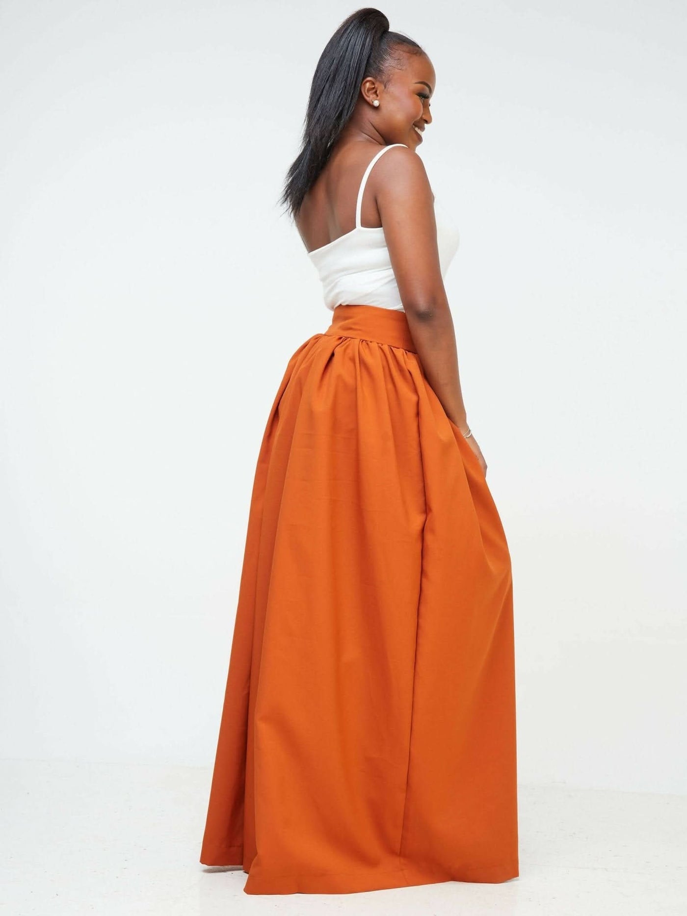 Izulu Kone Pants - Burnt Orange - Shopzetu