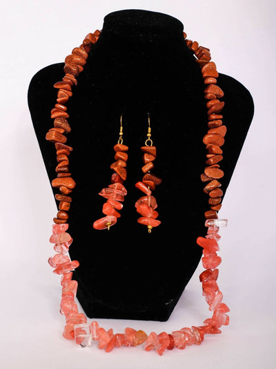 Klewisia Closet Ceramic Necklace Beads Jewellery - Pink - Shopzetu