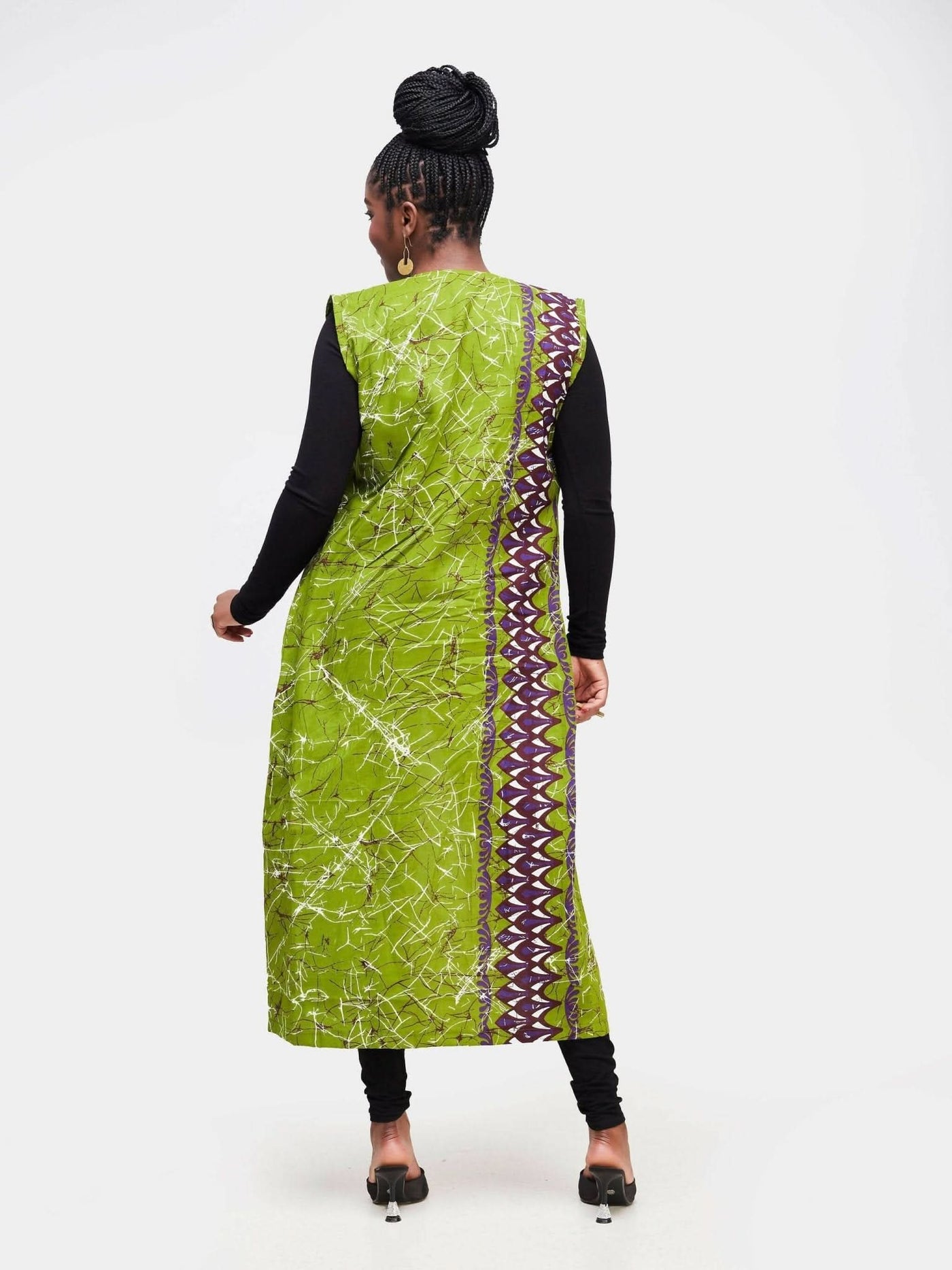 Dewuor Tribal Kimono - Green - Shopzetu
