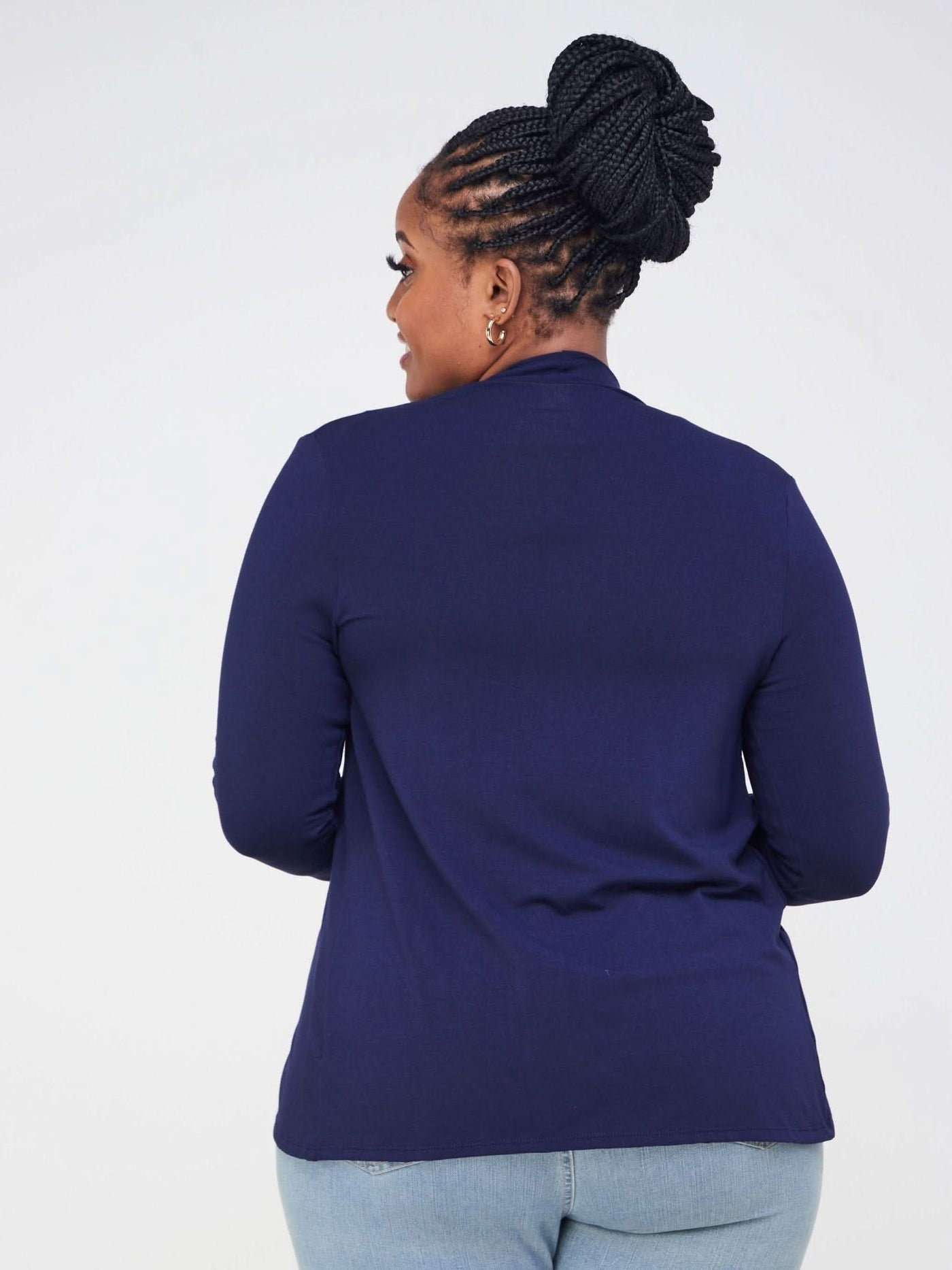 Vivo Basic Short Waterfall - Navy Blue - Shopzetu