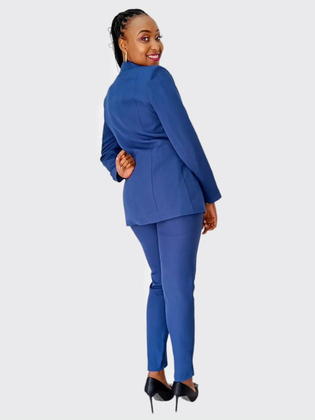 The Fashion Frenzy Pant Suit - Blue - Shopzetu
