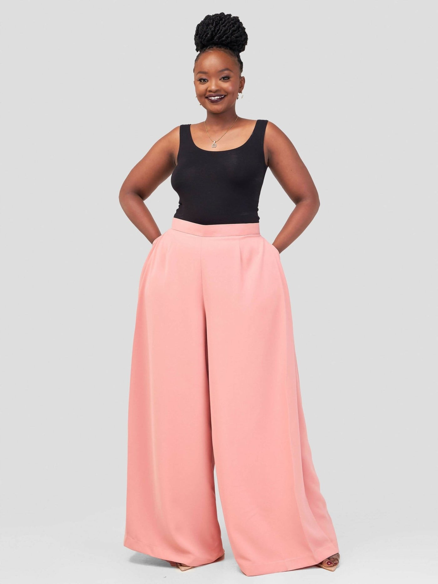 Izulu Chamboi Pants - Pink - Shopzetu