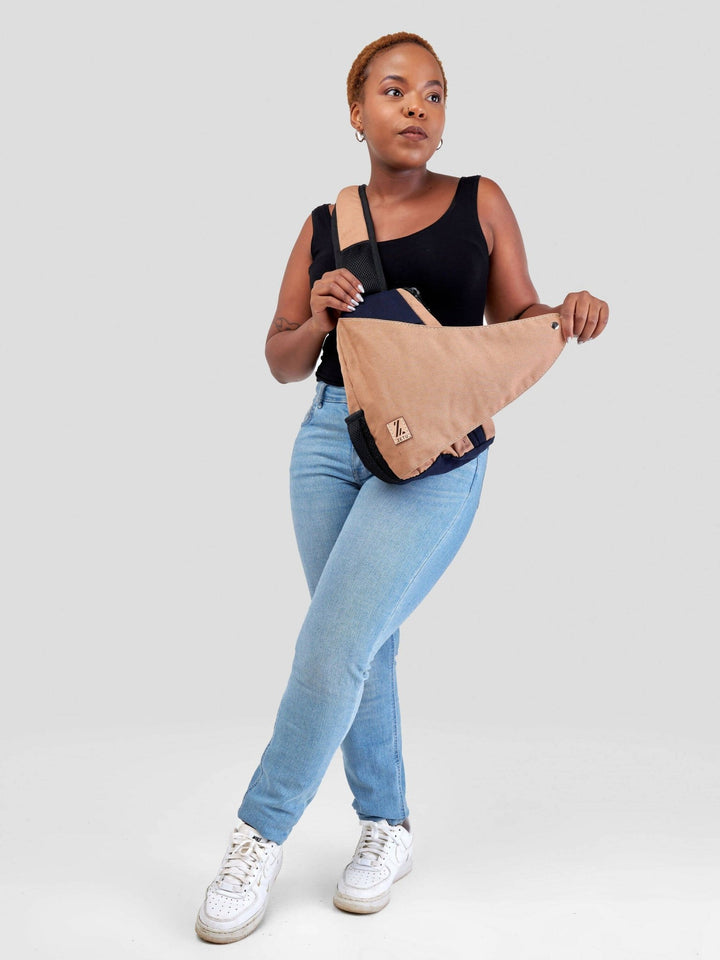 Zetu Africa Slingbag Crossbag - Tan - Shopzetu