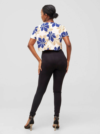 Timyt Urban Wear Diva Dazzle Belly Baring Top - Floral - Shopzetu