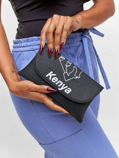 Kuldra Pineapple Spike Handbag - Black - Shopzetu