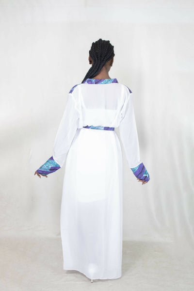Da'joy Fashions Amun Kimono - White - Shopzetu