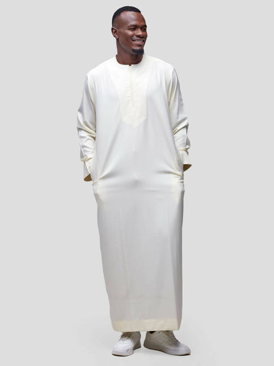Nefpatra Biya Kanzu - Cream - Shopzetu