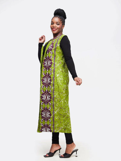 Dewuor Tribal Kimono - Green - Shopzetu