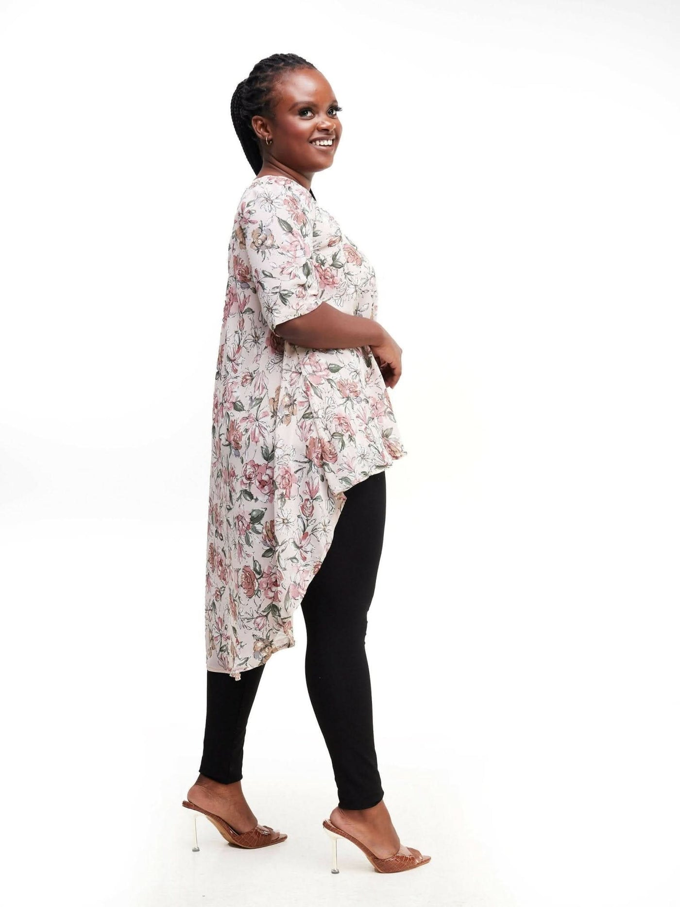 Dewuor High Low Top - Peach - Shopzetu