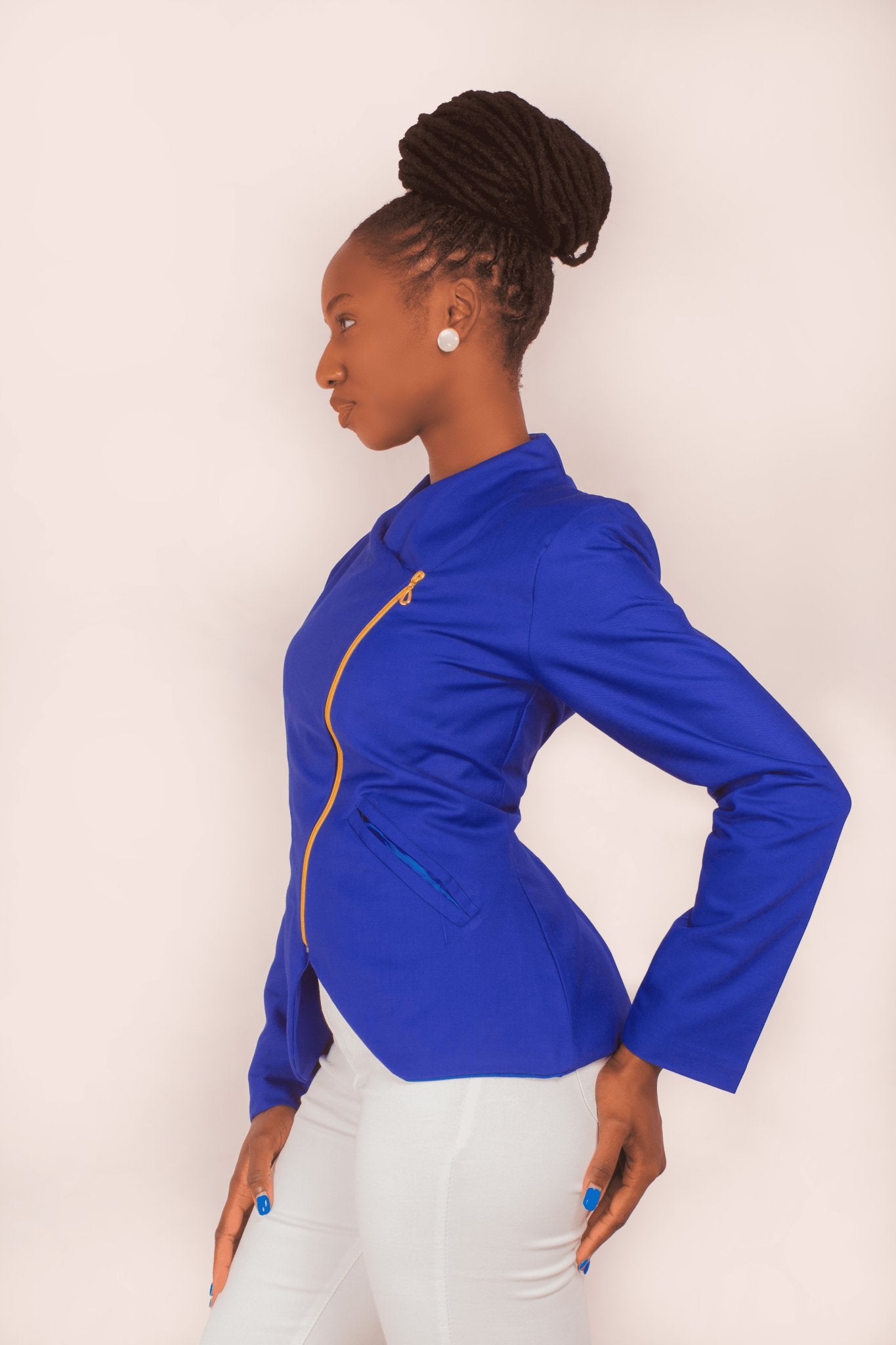 Da'joy Fashions Anubis Coat - Blue - Shopzetu