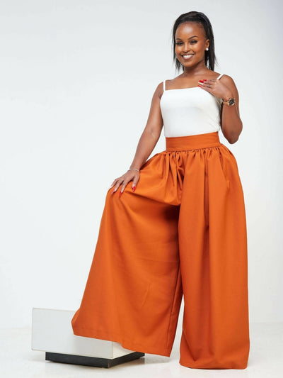 Izulu Kone Pants - Burnt Orange - Shopzetu