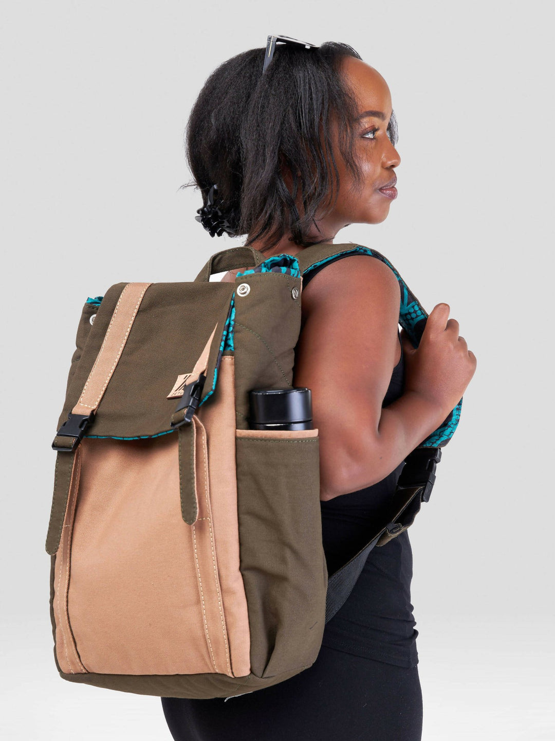 Zetu Africa Change Maker - Green / Tan - Shopzetu