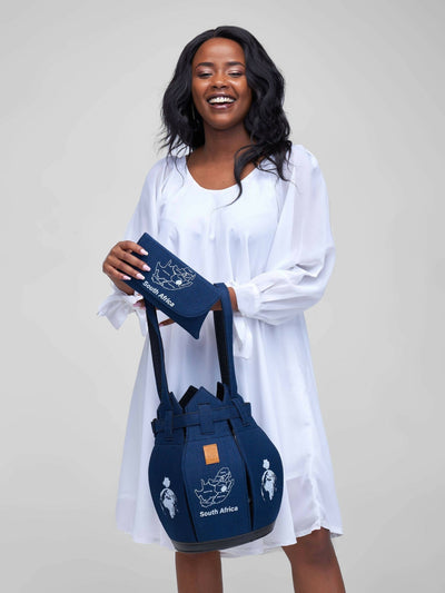 Kuldra Pineapple Spike Handbag South Africa - Blue - Shopzetu