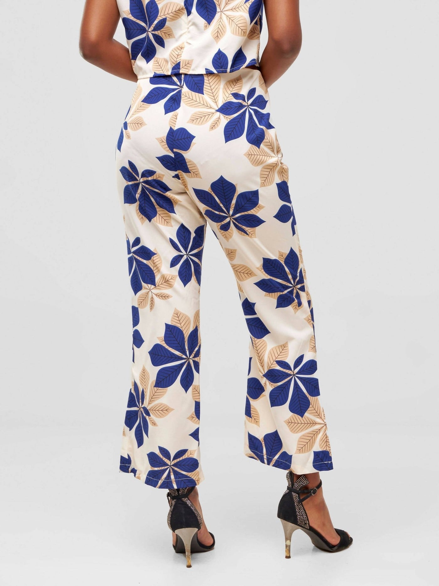 Timyt Urban Wear Formal Pallazo Pants - Floral - Shopzetu