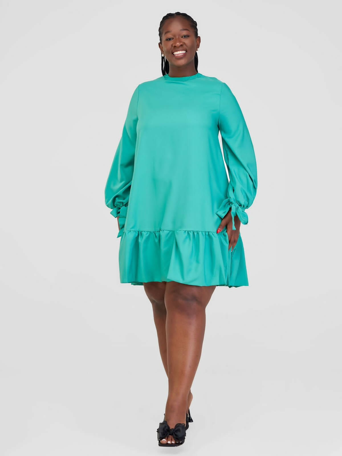 Stylish Sisters/Short and Mini Dress - Green - Shopzetu