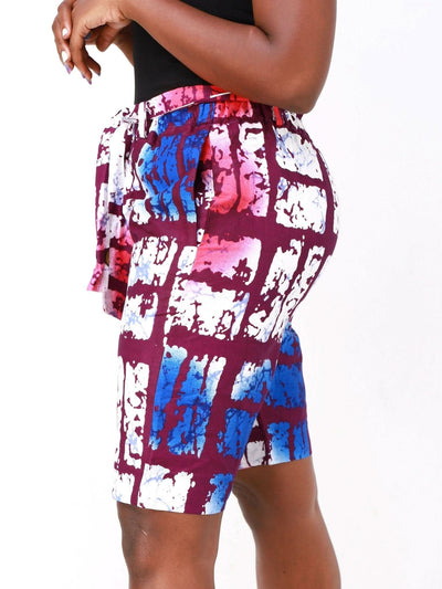 Ancestral House DD Marrella Shorts - Purple - Shopzetu