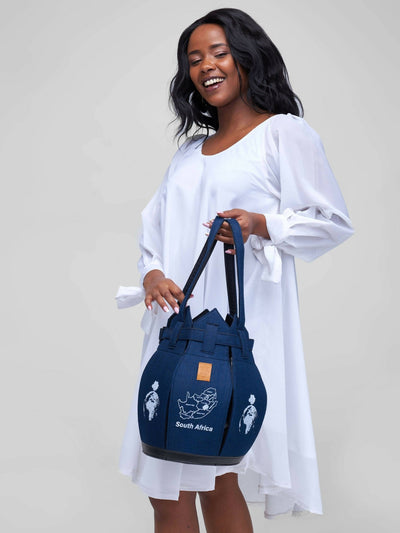Kuldra Pineapple Spike Handbag South Africa - Blue - Shopzetu