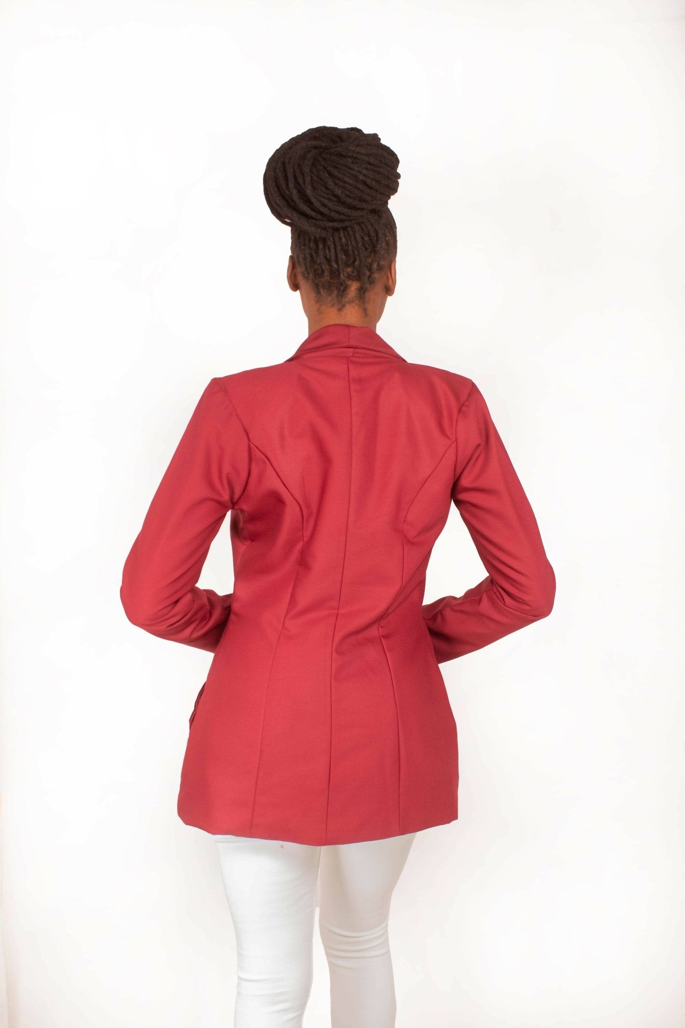 Da'joy Fashions Horus Coat - Maroon - Shopzetu
