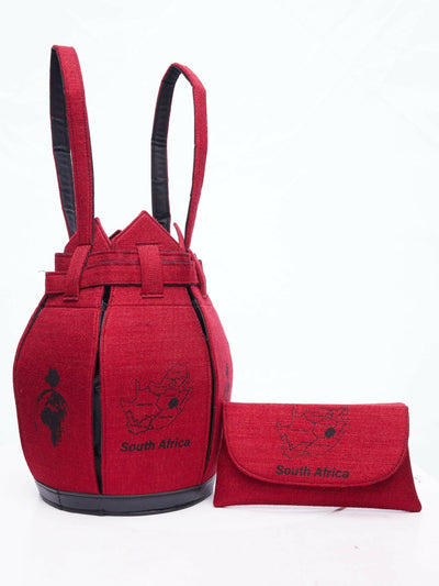 Kuldra Pineapple Spike Handbag South Africa - Maroon - Shopzetu